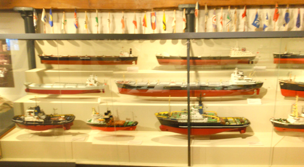Collection of Models of various working ships from Tug to Tanker.